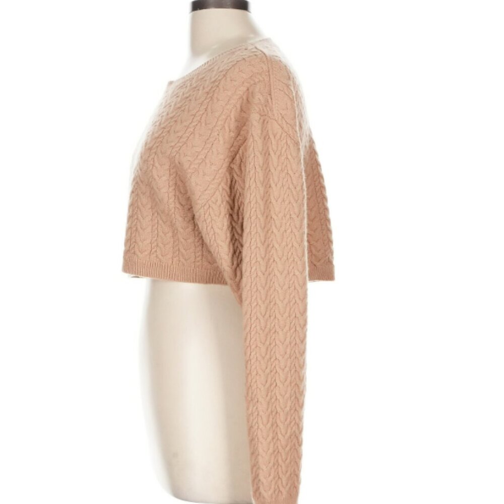 Loveshackfancy Wool Cashmere Cropped Sweater Ligh… - image 5